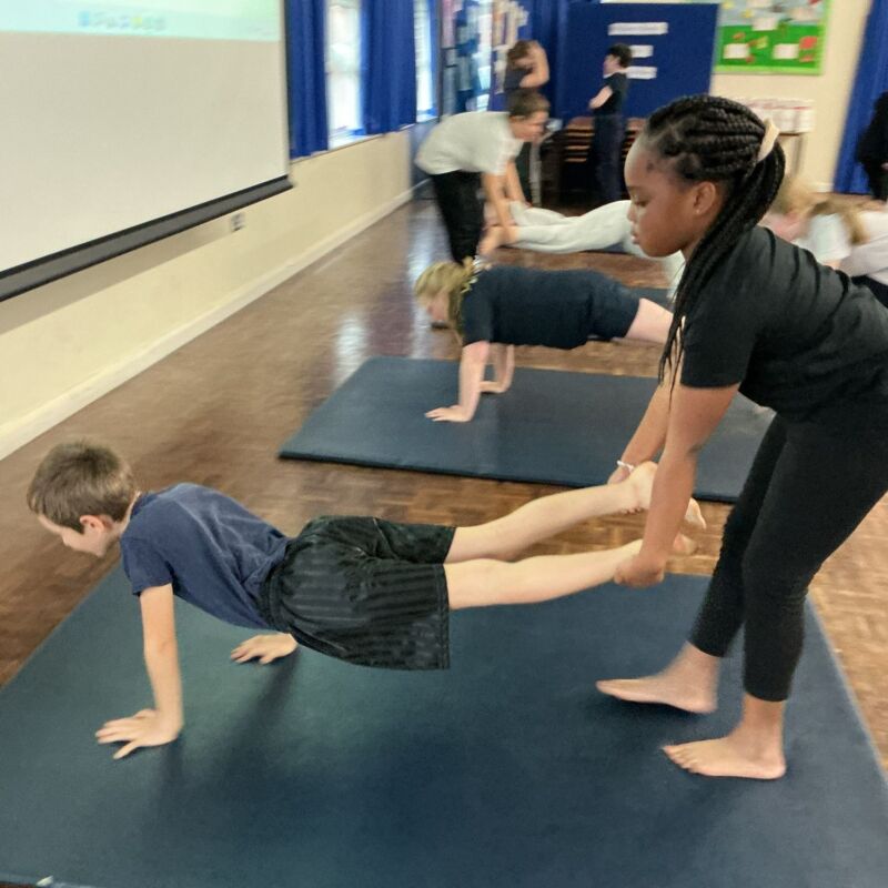 Image for the Tweet beginning: During our PE sessions in