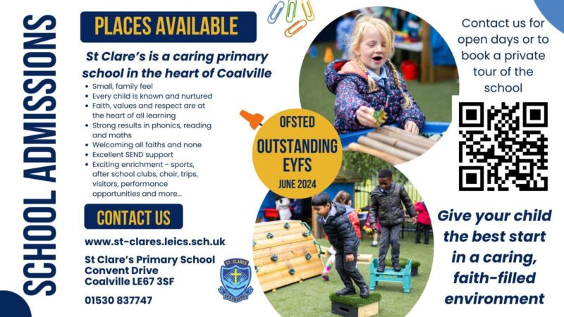 Image for the Tweet beginning: #Coalville #PrimarySchool #Reception2026 #CatholicEducation #StClaresCoalville
